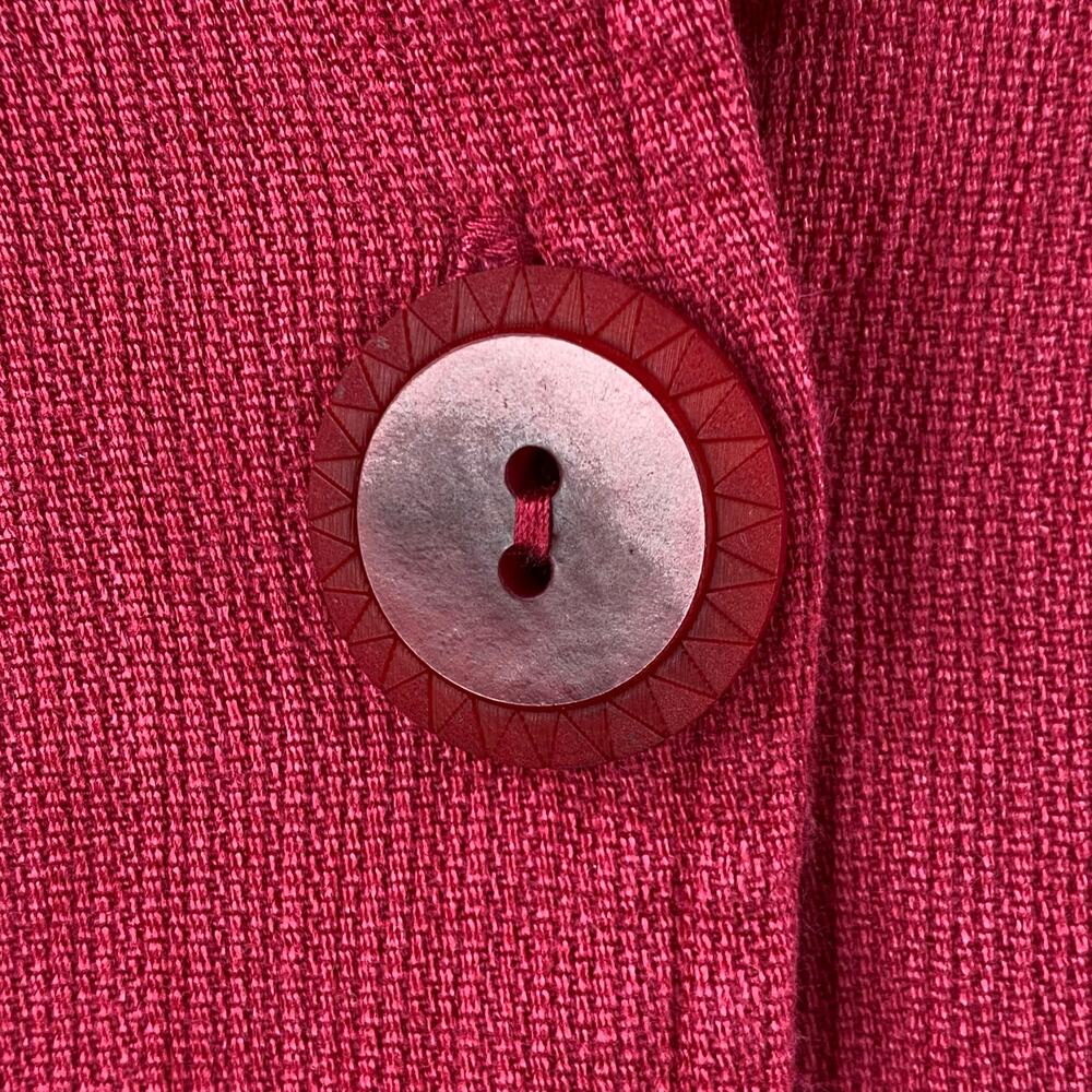 Flax Button Front Canvas Utility Jacket Size M Re… - image 3